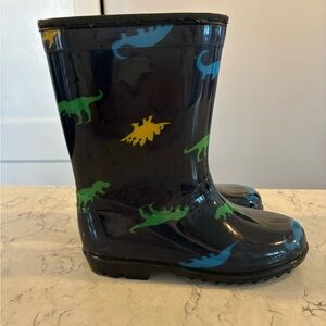 Carter's Navy Dinosaur Print Rain Boots - size 12
